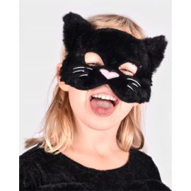 Den Goda Fen - Masque Chat Noir Fluffy Taille Unique