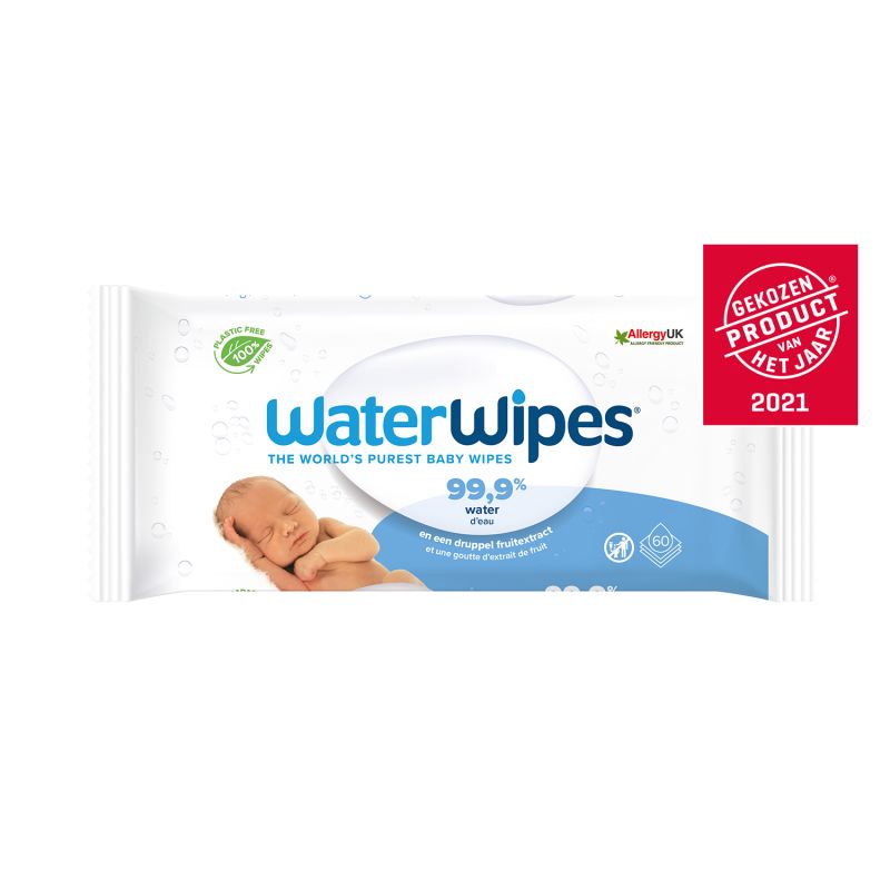WaterWipes - Lingettes à l'eau pour bébé bio - 60pc - Le Petit Zèbre