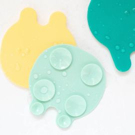 Quut Grippi anti-dérapant pour le bain - Jellyfish 8pcs vert/jaune