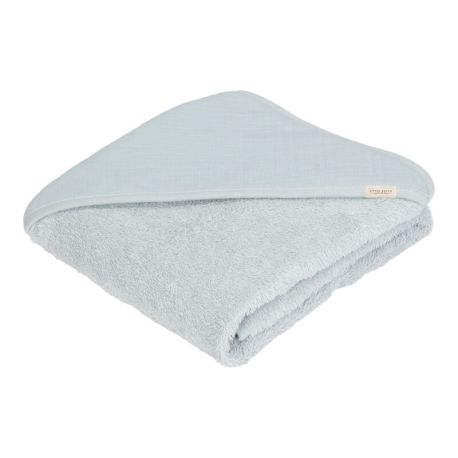 Cape de bain Pure Soft Blue - 75x75 cm - Little Dutch