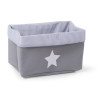 Childhome - Canvas Panier - 32x20x20 cm - Grey Stripes