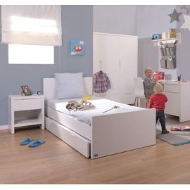 Childhome - Quadro White Lit Junior 90x200 cm + Sommier et Lattes