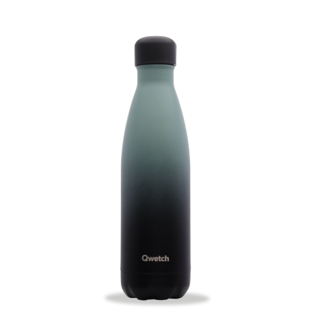 Bouteille isotherme Graphite Kaki 500ml - Qwetch