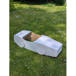 Voiture en carton Blanc - Paperpod