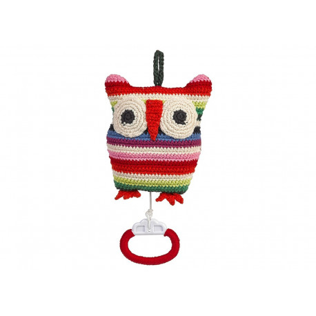 hibou musical à rayures au crochet hibou musical à rayures au crochet