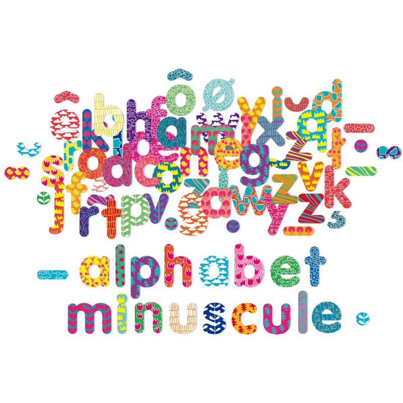 Vilac - Magnets en bois Alphabet Minuscule - Jouets éducatifs pour