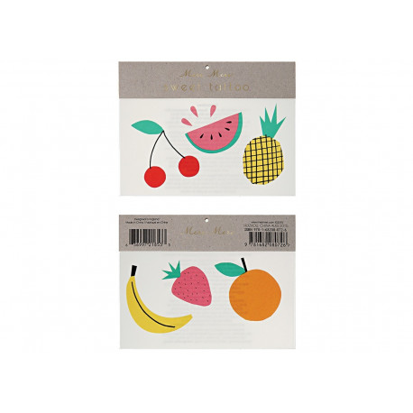 set de tattoos 'fruits' set de tattoos 'fruits'