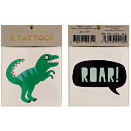 set de 2 tattoos 'dinosaure'