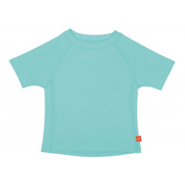 T-shirt de bain fille à manches courtes anti-UV - Aqua
