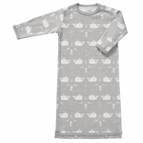 gigoteuse en coton bio Whale gris (0-6m) gigoteuse en coton bio Whale gris (0-6m)