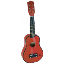 magnifique guitare rouge en bois