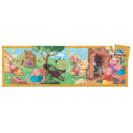 beau puzzle 3 petits cochons (24 pc)