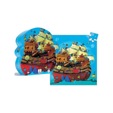 puzzle dans une boîte silhouette 'bateau' (54 p)