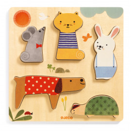 puzzle en relief - Woodypets