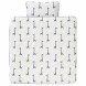 housse de couette - giraf indigo blue (80x80)