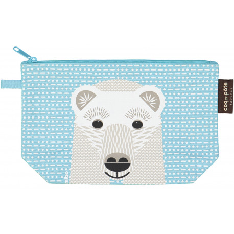 Trousse à soufflets en coton BIO "Ours blanc" Trousse à soufflets en coton BIO "Ours blanc"