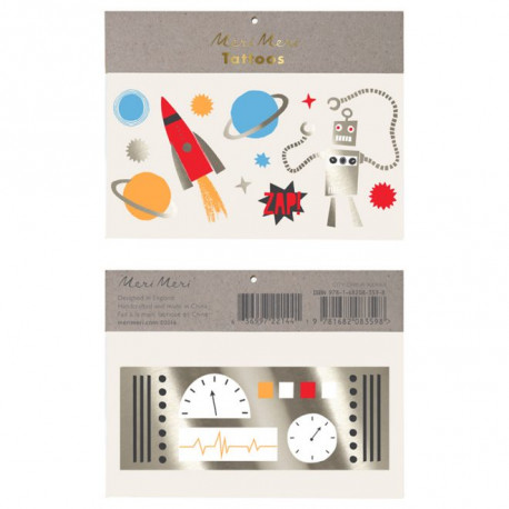 set de 2 tattoos Espace set de 2 tattoos Espace