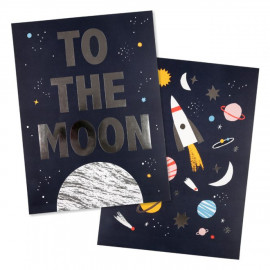 set de 2 affiches Espace