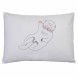 coussin brodÃ© LOUTRE