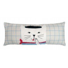coussin long 'French cat'