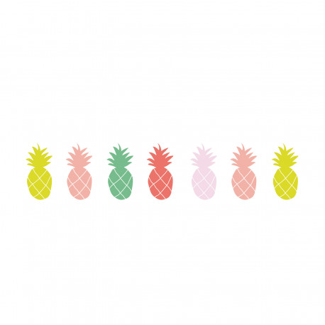 frise Ananas multicolore