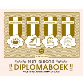 livre 'het grote diplomaboek' (Mama Baas) en néerlandais