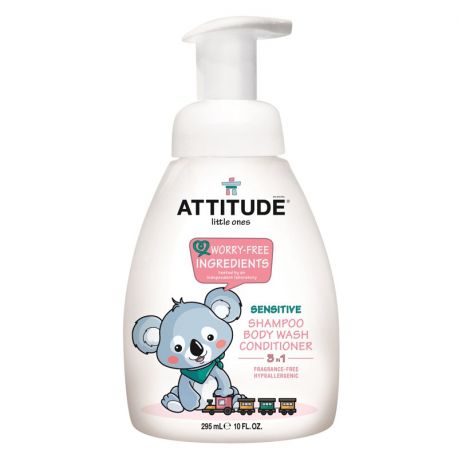 Tout-petits : 3 en 1 shampooing, gel douche et après-shampooing - sans parfum - 300ml Tout-petits : 3 en 1 shampooing, gel douche et après-shampooing - sans parfum - 300ml