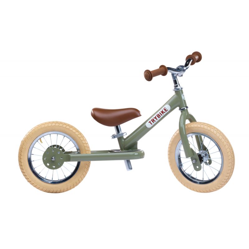 Trybike - Draisienne/tricycle 2-en-1 - Vintage vert - Le Petit Zèbre