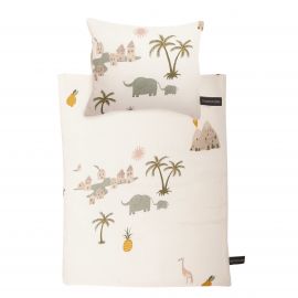 Linge pour lit poupée Tropical