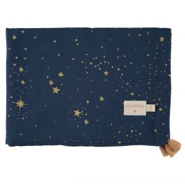 Treasure couverture blanket gold stella - midnight blue