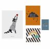 Set de 4 affiches Hello