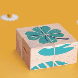 Set de blocs en bois Plantes