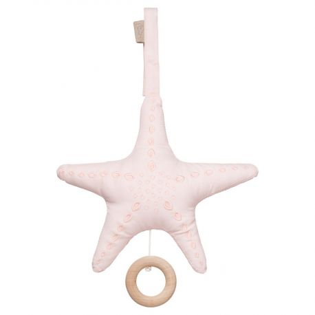 Mobile musical starfish soft pink