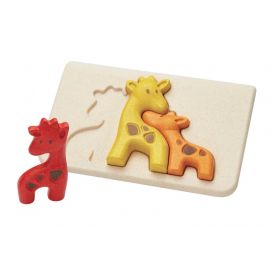 Puzzle famille girafes