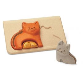 Puzzle famille chats