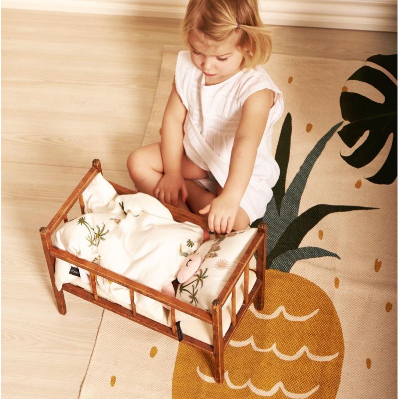 Roommate - Housse de couette lit bébé - Tropical - 100x140 cm - Le