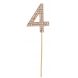 Nombre 4 en strass
