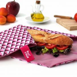 Pochette sandwich lavable et rÃ©utilisable - Boc'n'Roll - Tiles Pink