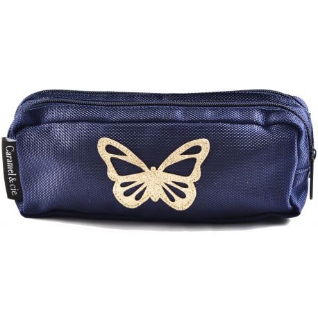 Trousse double Papillon Bleu Trousse double Papillon Bleu