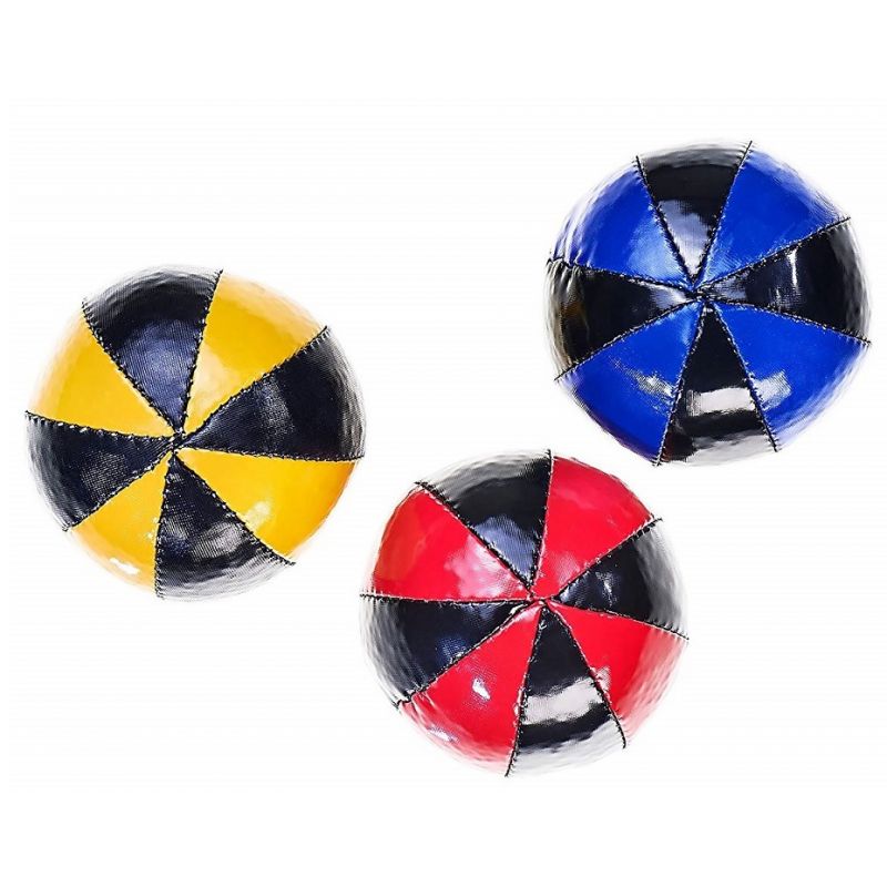 Eureka! - Set de 3 balles de jonglage bicolores - Le Petit Zèbre